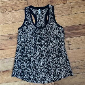 Joie leopard silk tank